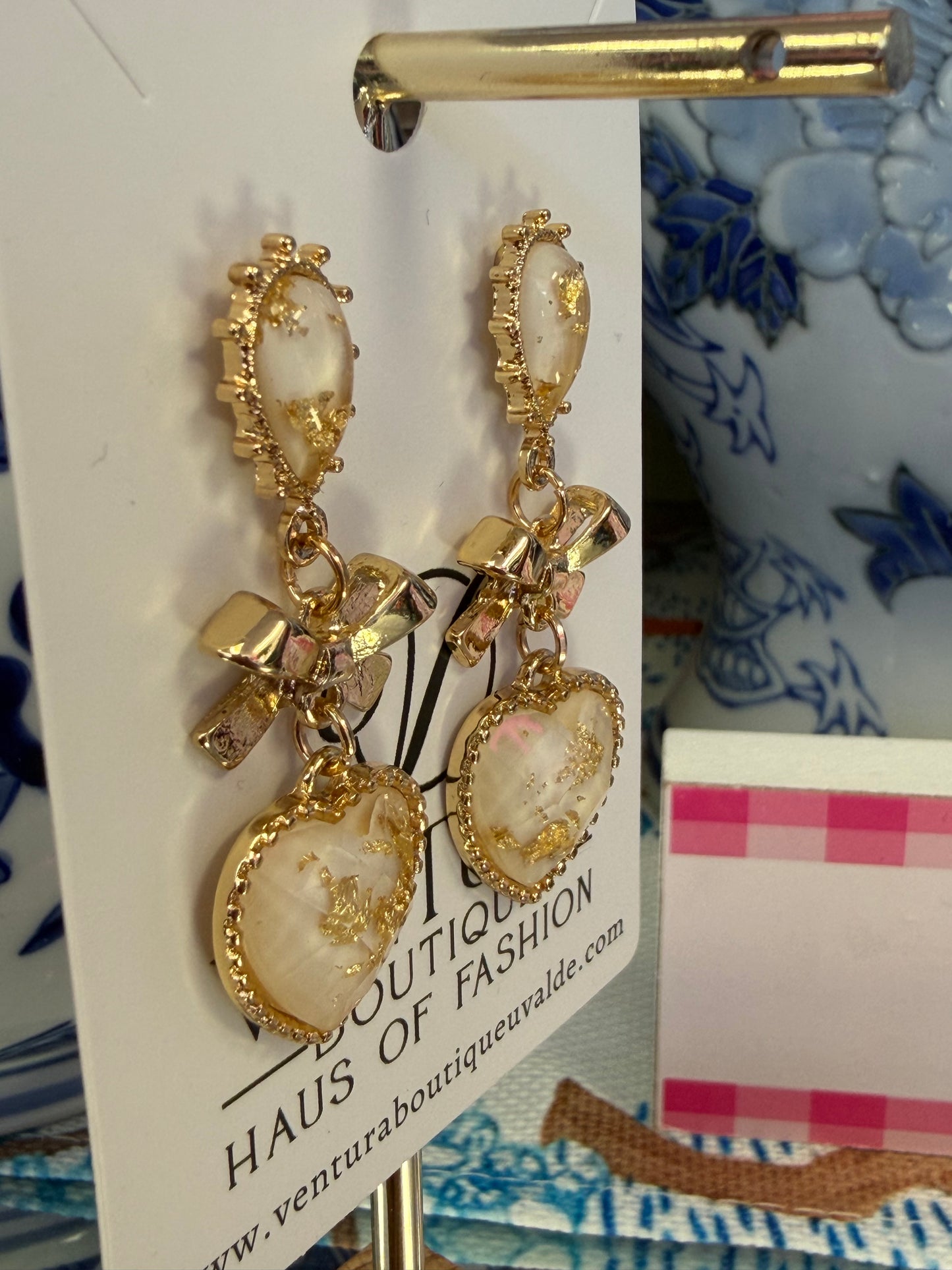 Heart Of Gold Post Earrings