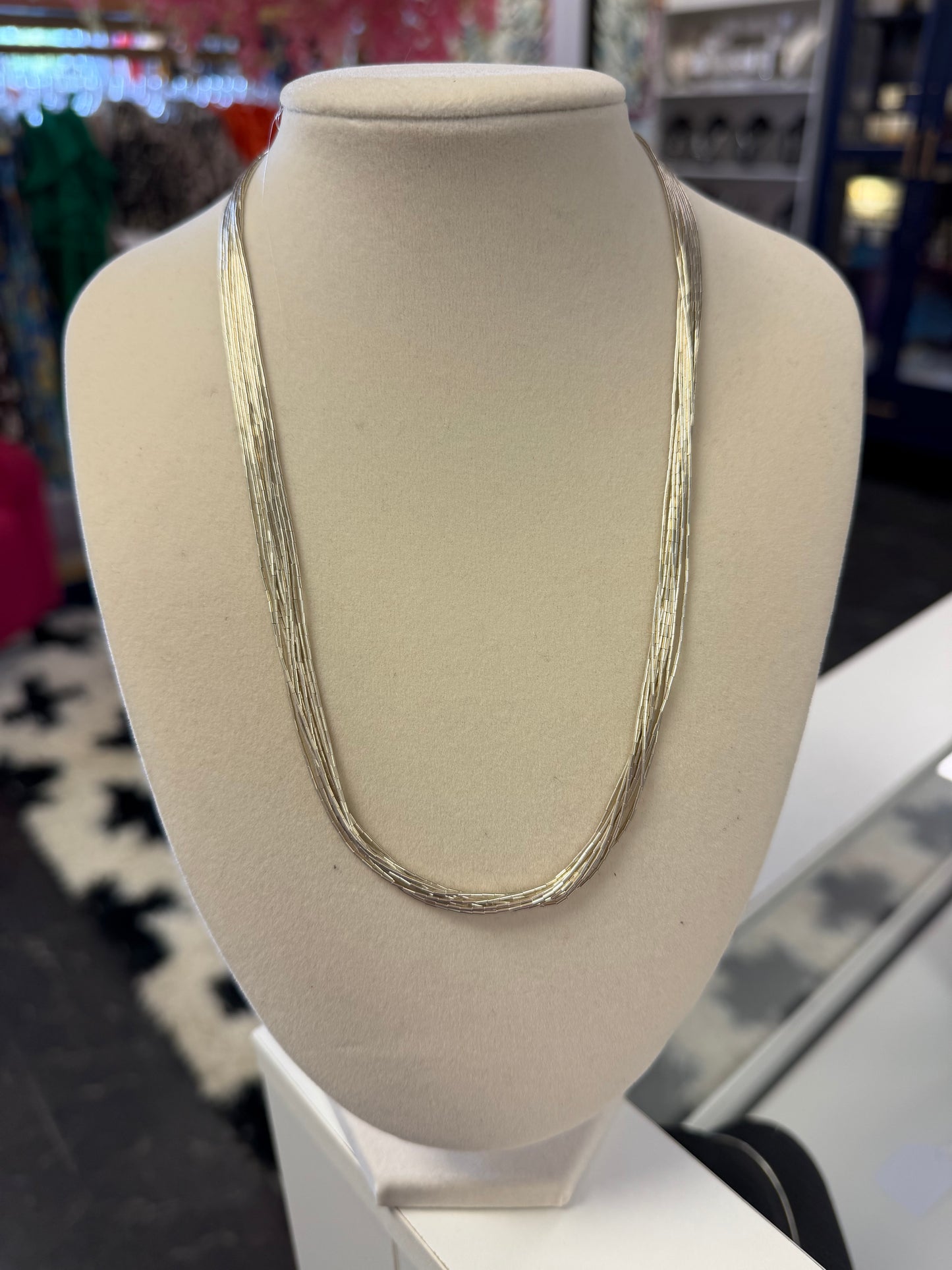 Sterling Silver Liquid Silver 18 Inch Necklace