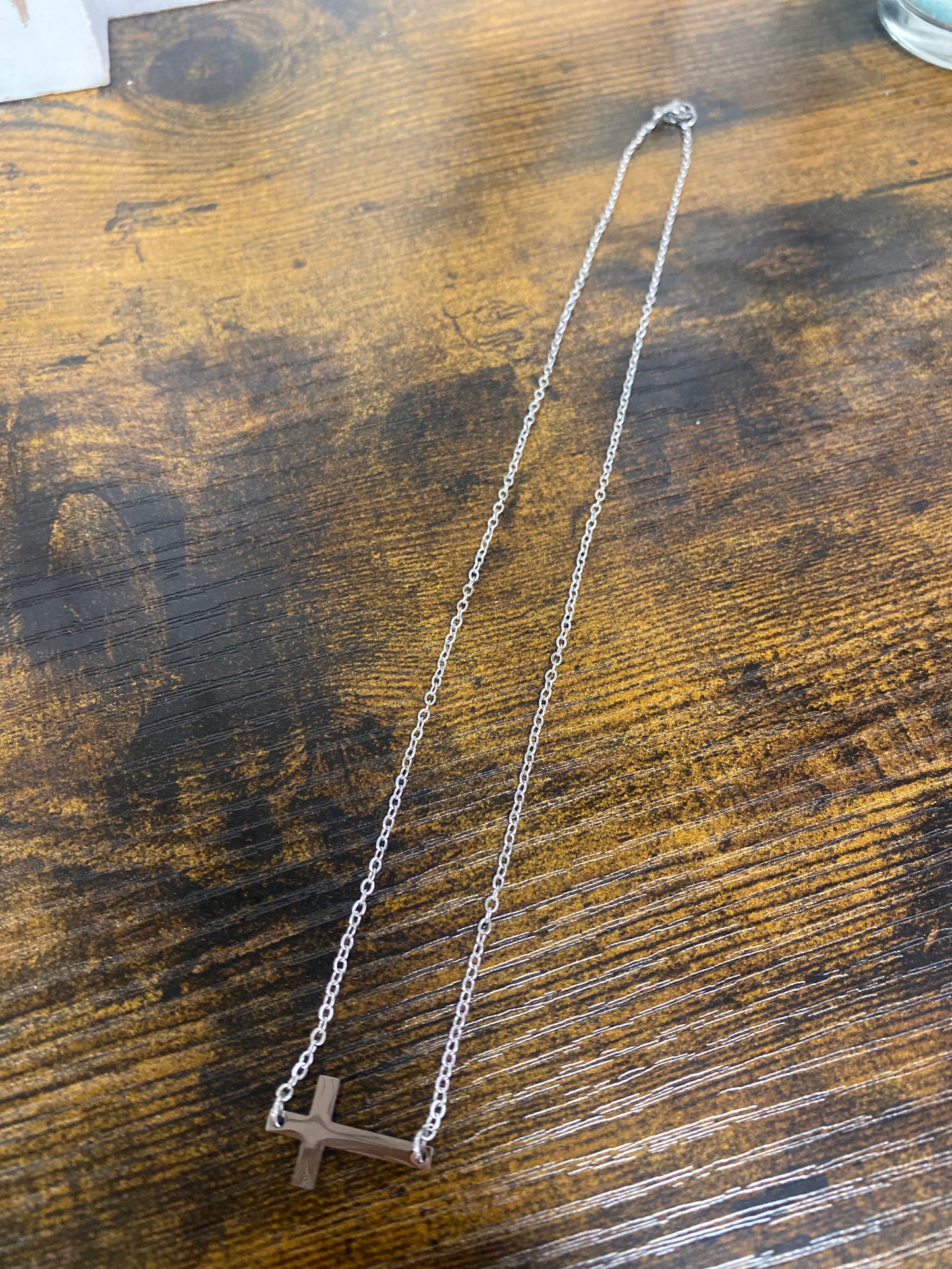 Stainless Steel Cross Dainty Necklace