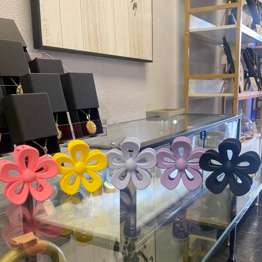 Open Flower Clips