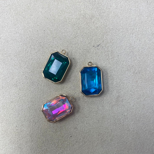 Gold Stone Charms
