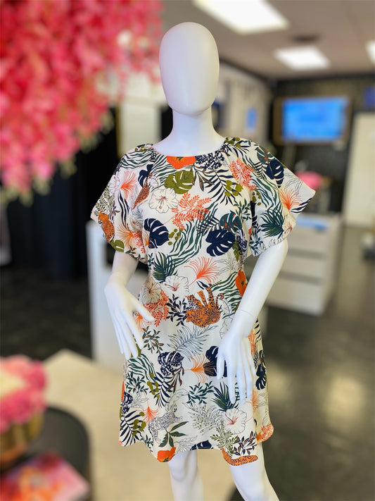 In The Jungle Print Flare Dreee