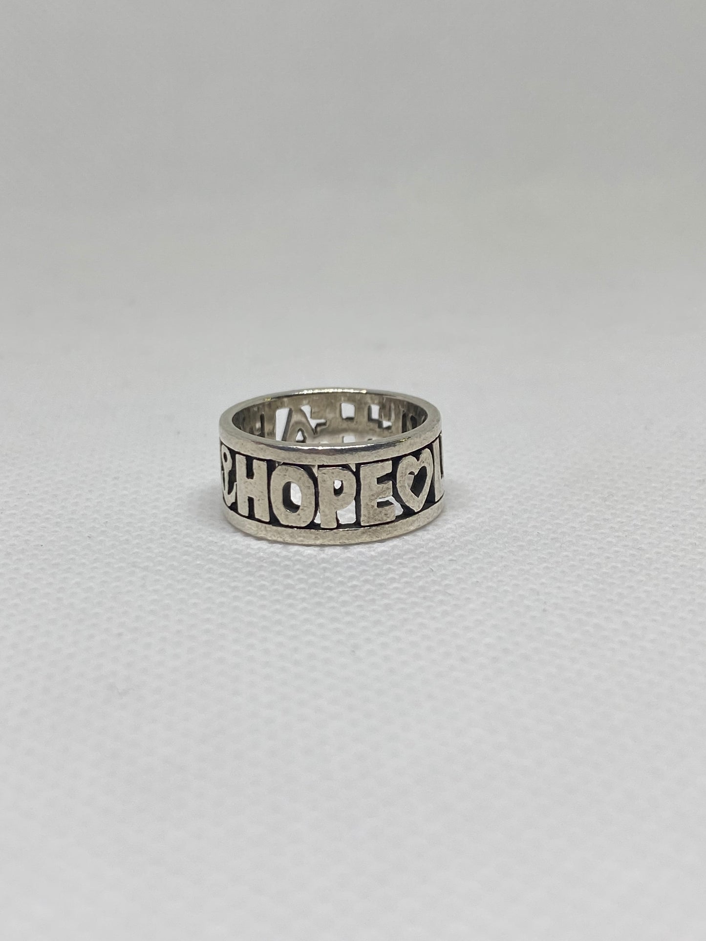 James Avery Retired Faith Hope Love Ring Size 5.5