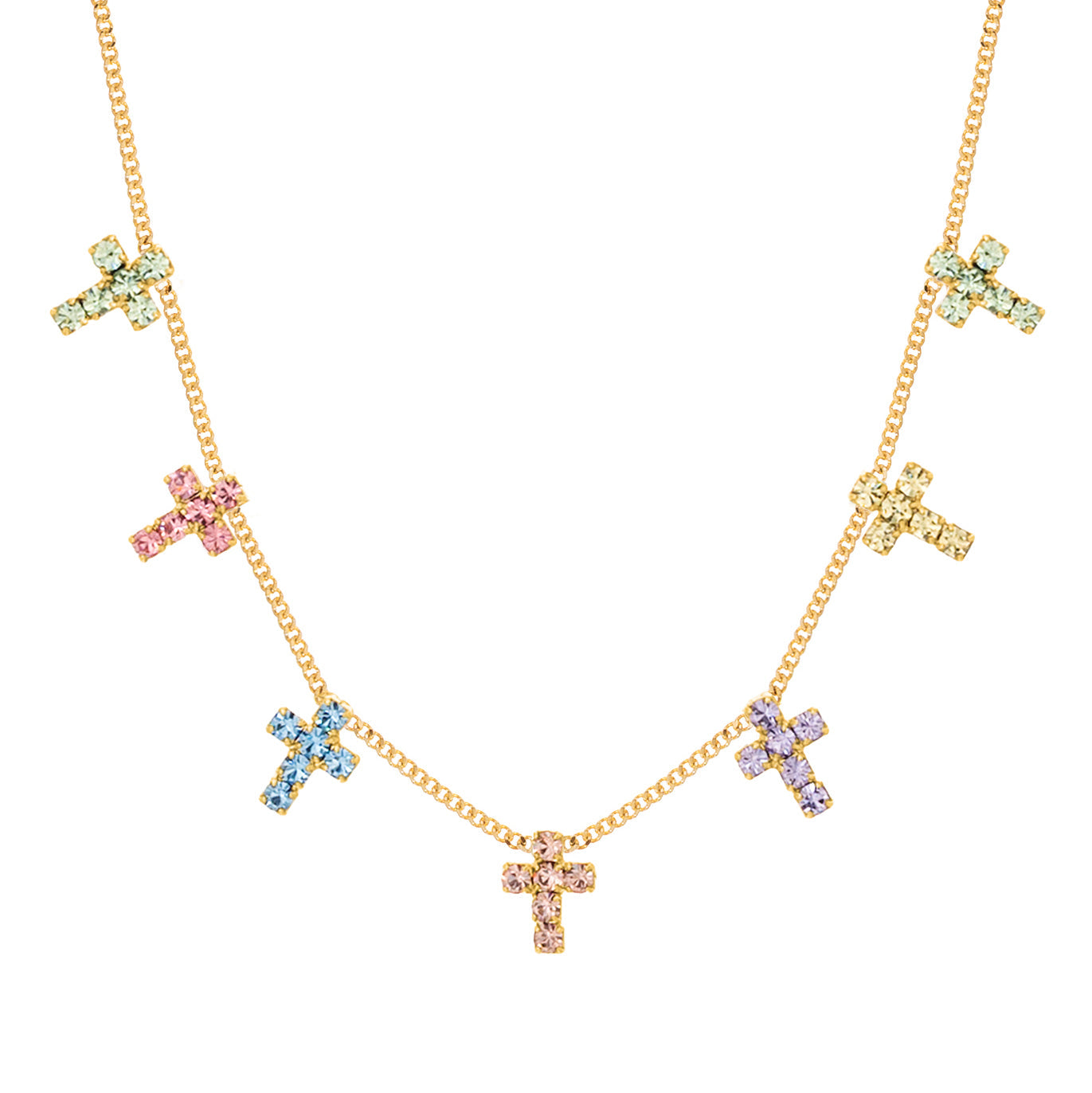 Tova Multi Cross Necklace | Fairy Dust