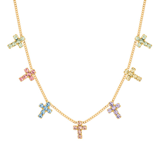 Tova Multi Cross Necklace | Fairy Dust