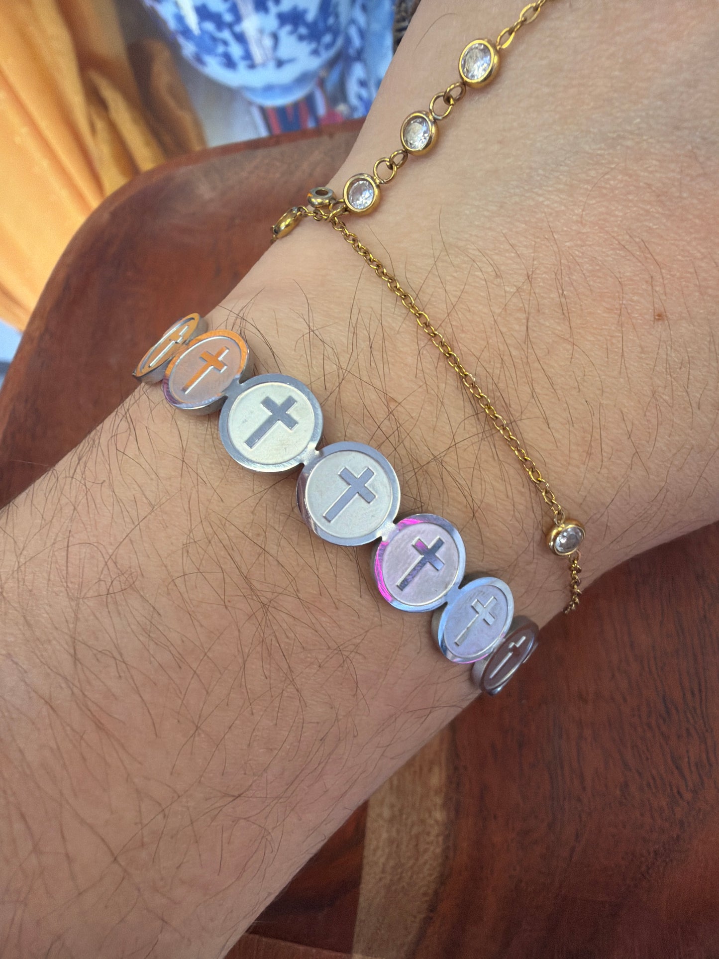 Muti Cross Stainless Cuff