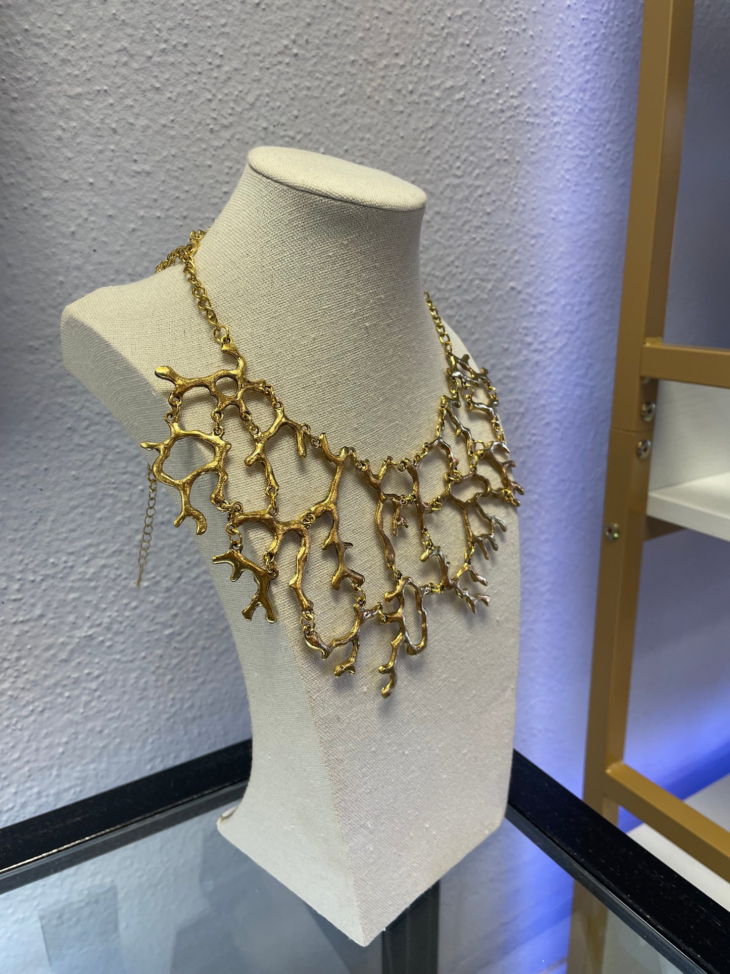 Gold Coral Necklace