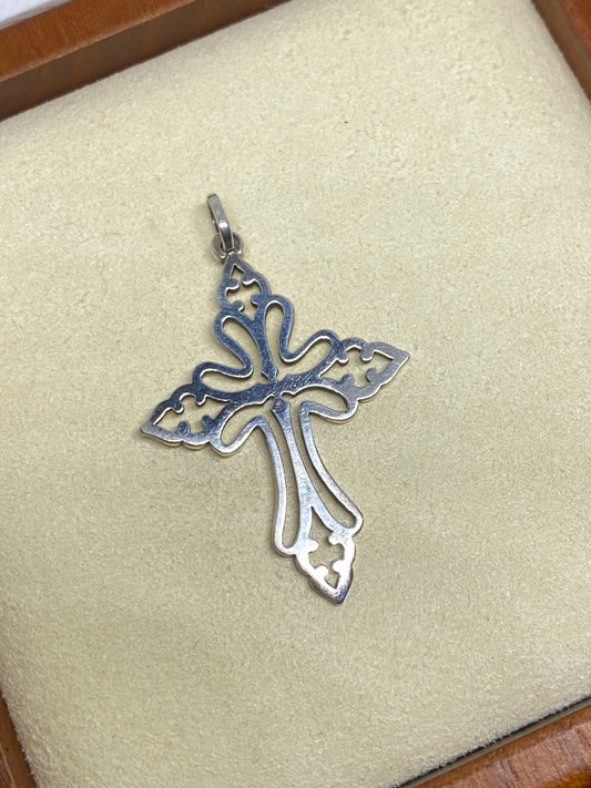 James Avery Retired St. Cecilia Cross Pendant Medium