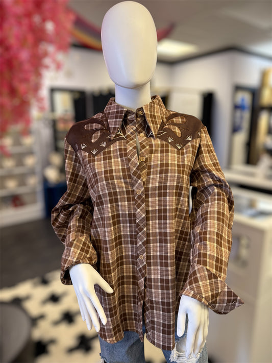 Texas Dirt Premium Embroidered Rodeo Top