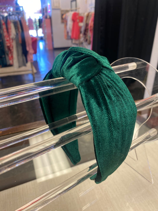 Green Velvet Headband