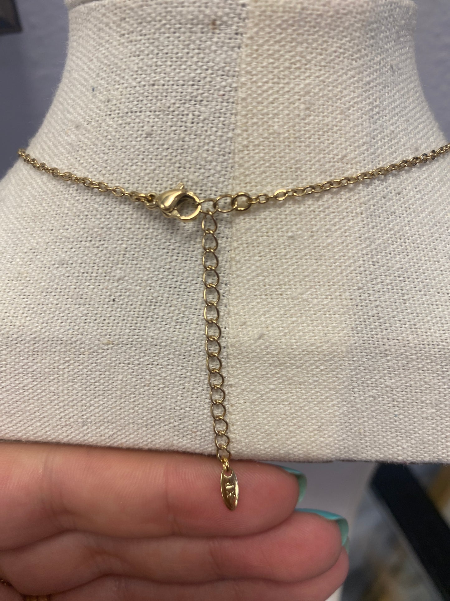 Saint Anthony Gold Religious Necklace
