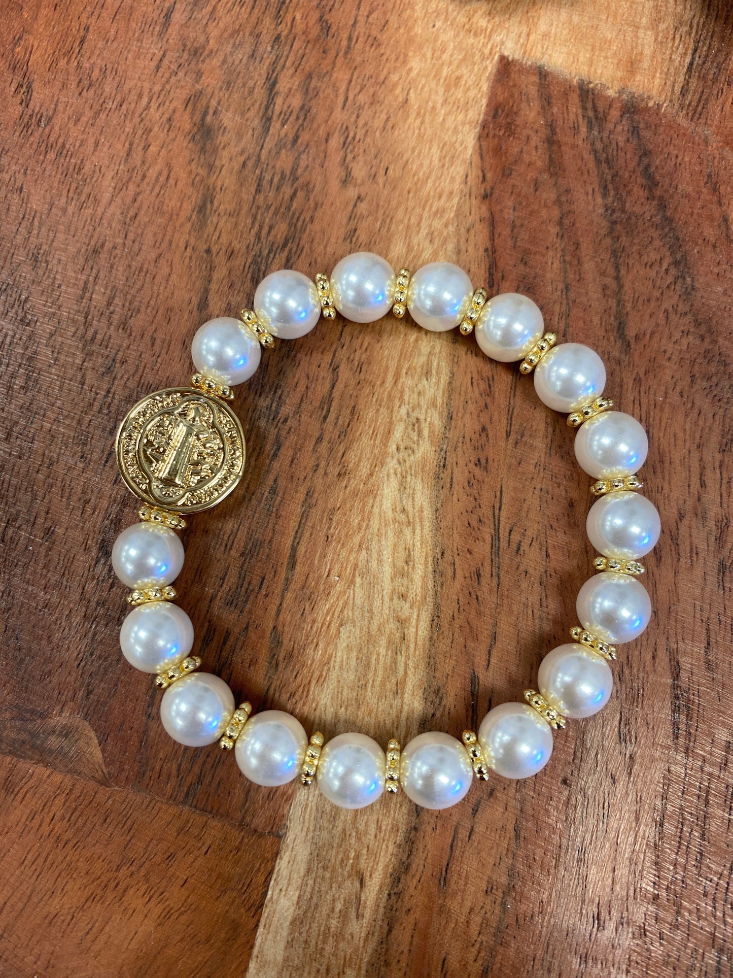 Beaded Saint Benedict Bracelet