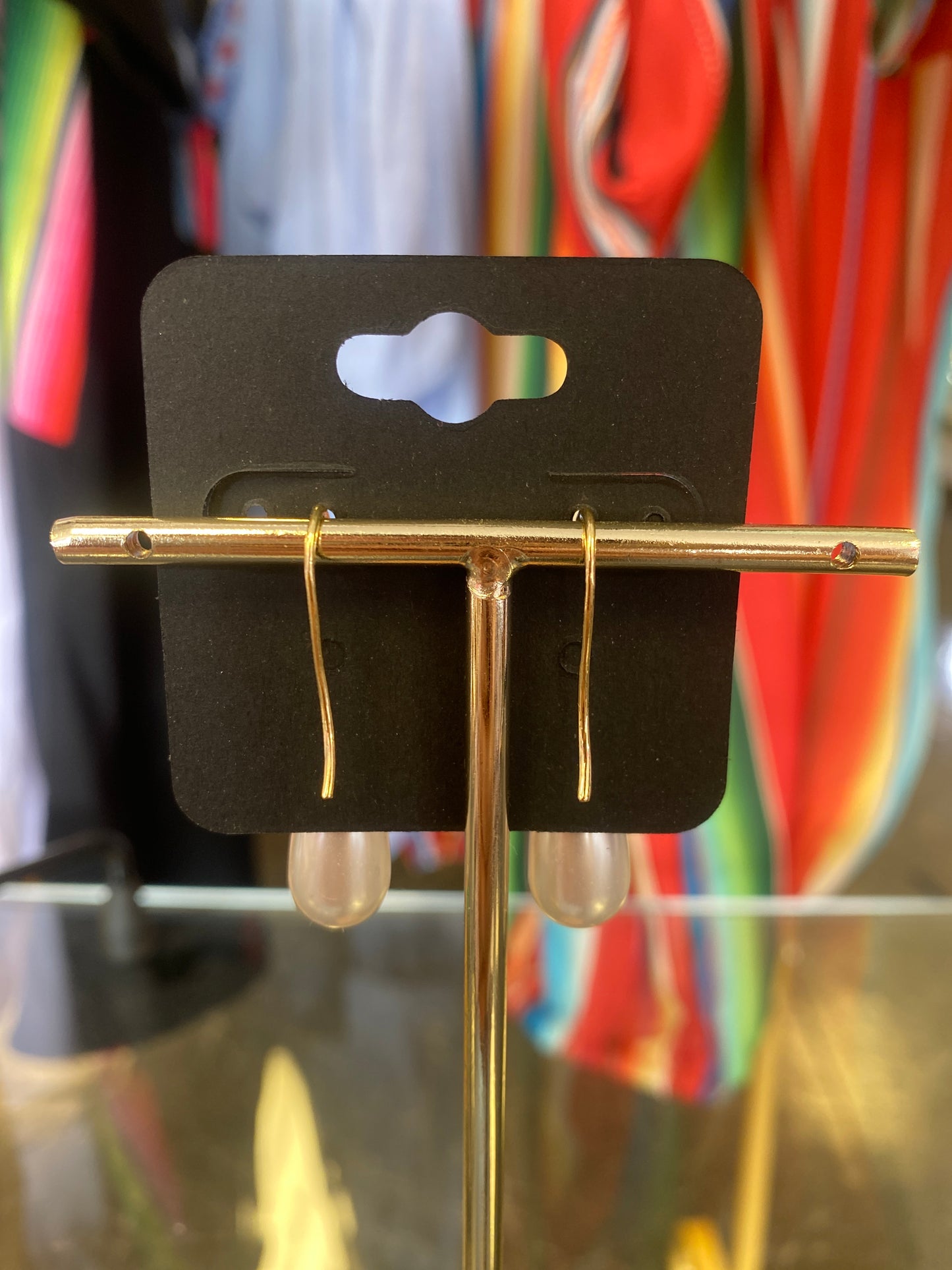 Imitation Pearl Drop Earring