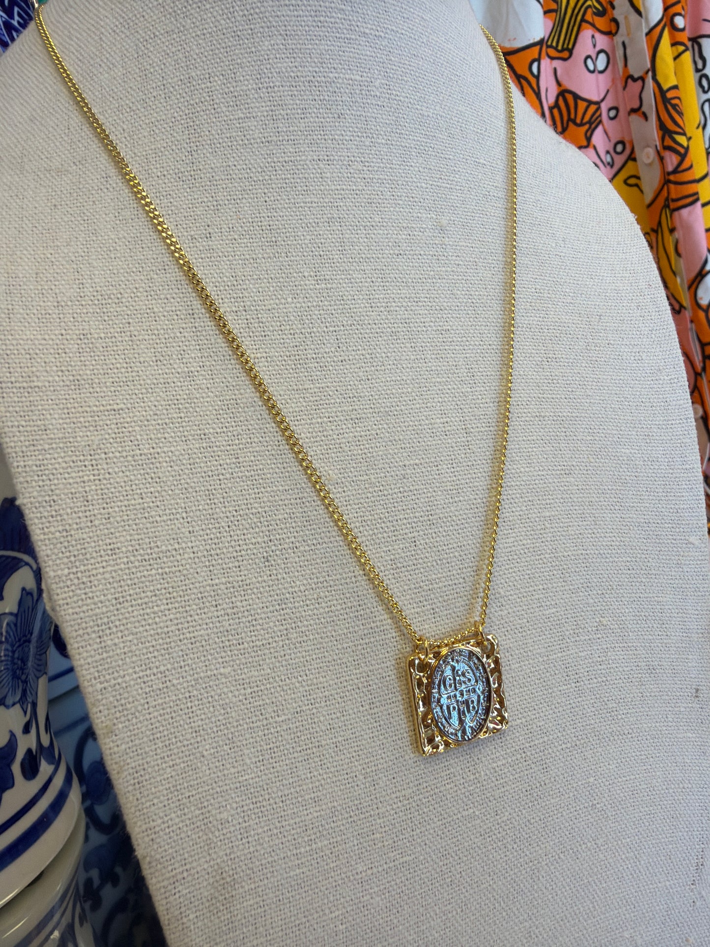 Muti Tone Saint Benedict Necklace