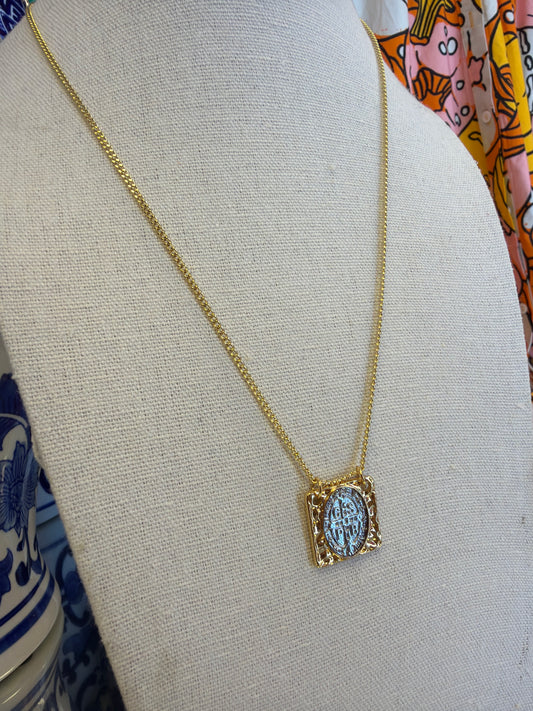 Muti Tone Saint Benedict Necklace