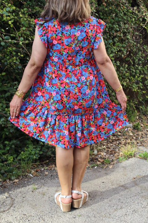 Floral Ruffle Dress