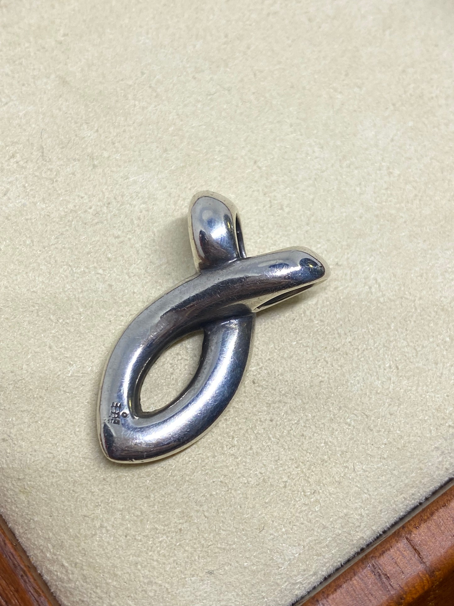 James Avery Retired Ichthus Fish Pendant