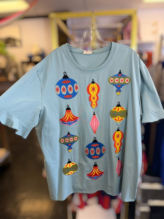 Premium Embroidery Christmas Ornament Top 3X