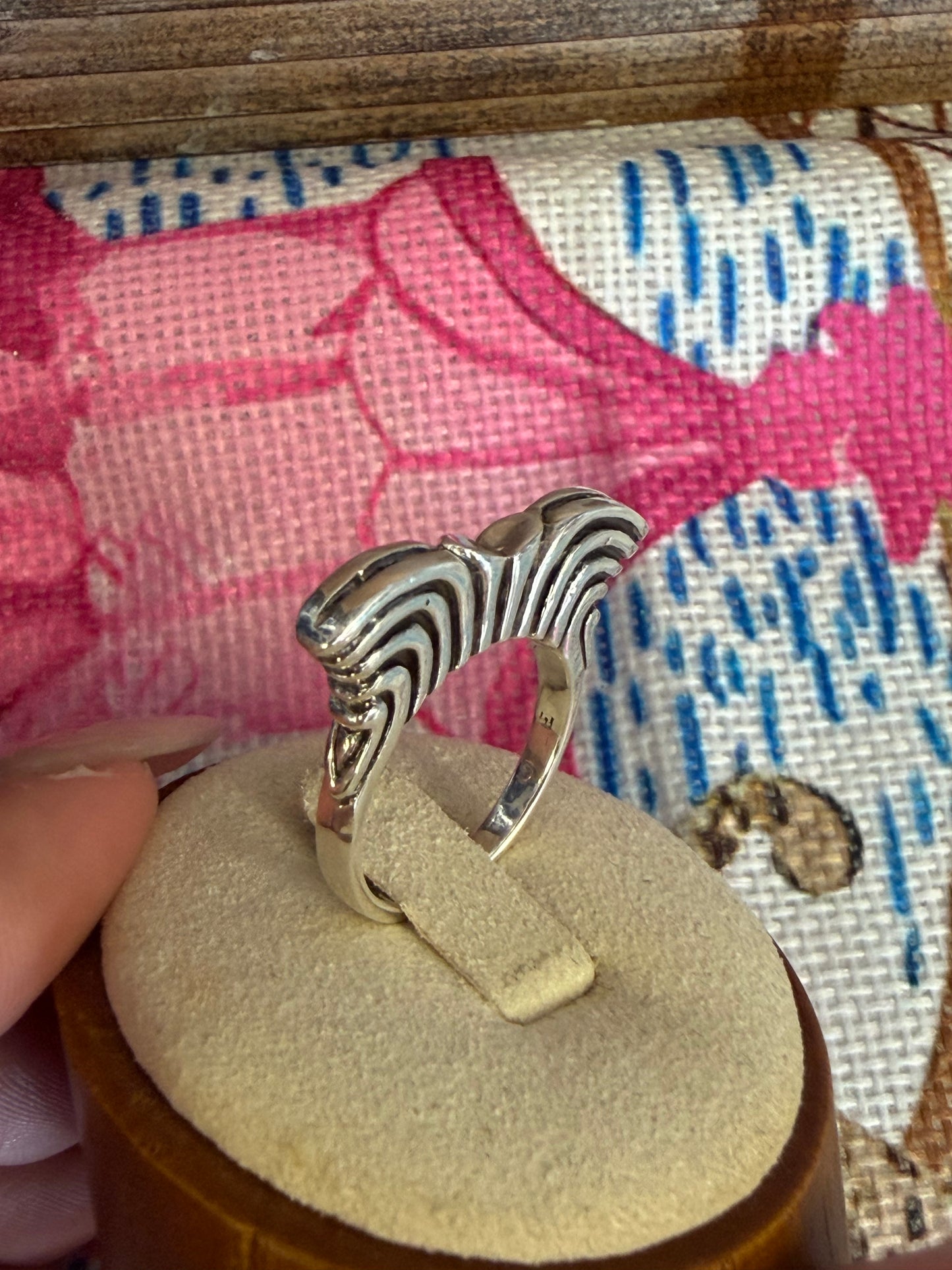 Sterling Silver Dian Butterfly Ring Size 7