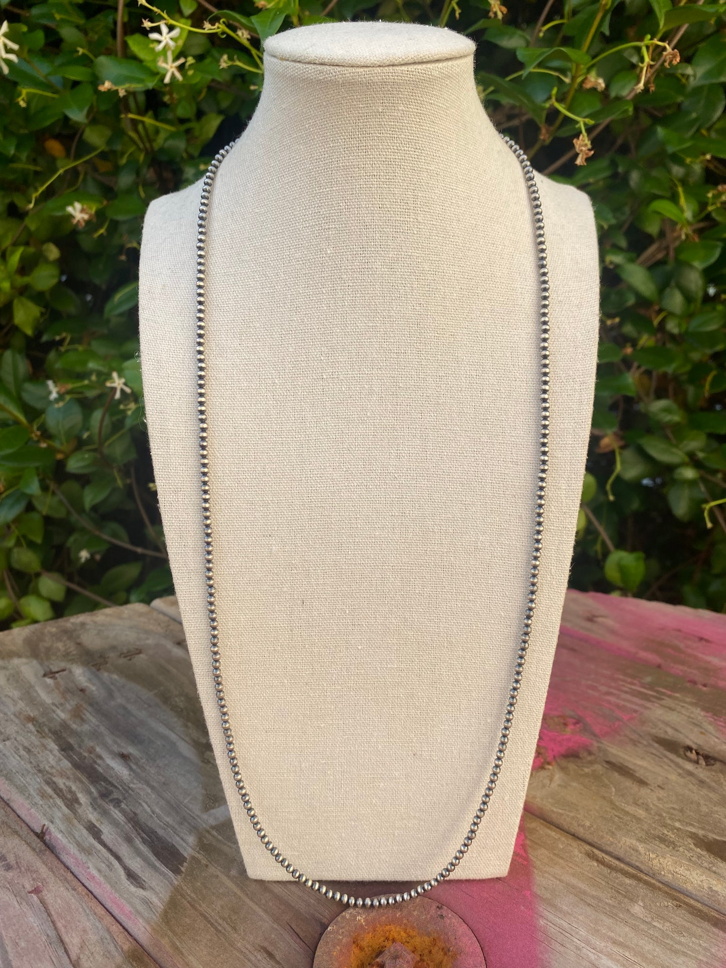 3 mm Navajo | Navajo Style Handmade Navajo Style Pearls Necklace | Varying Lengths