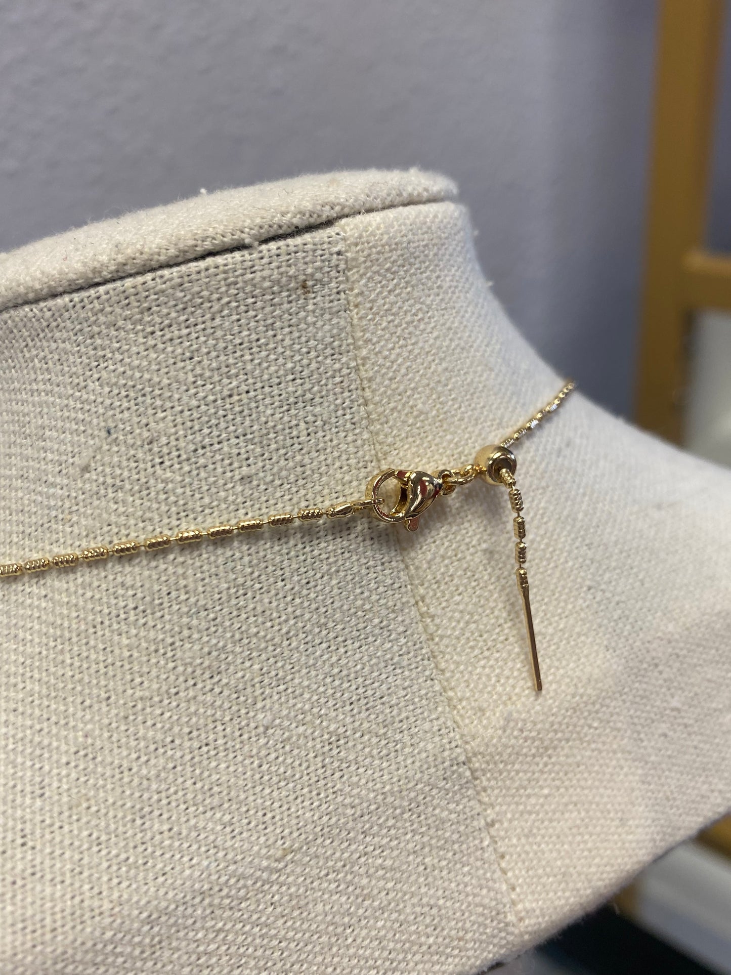 Gold Adjustable Mary Necklace