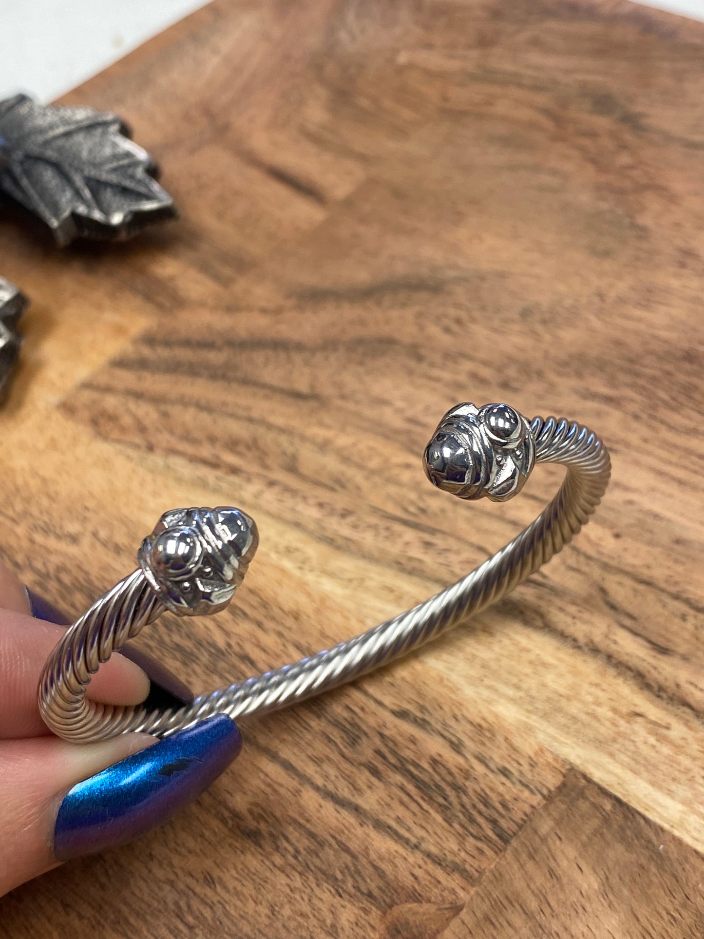 Silver Cable Cuff
