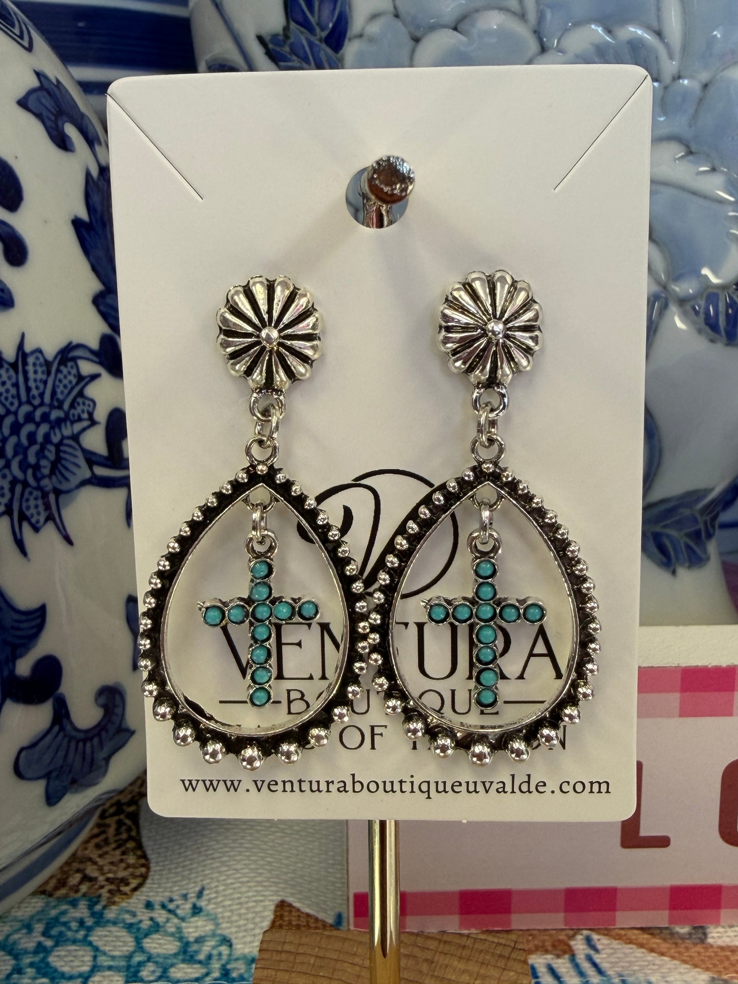 Silver Westa Post Earrings