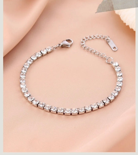 Tennis bracelet silver