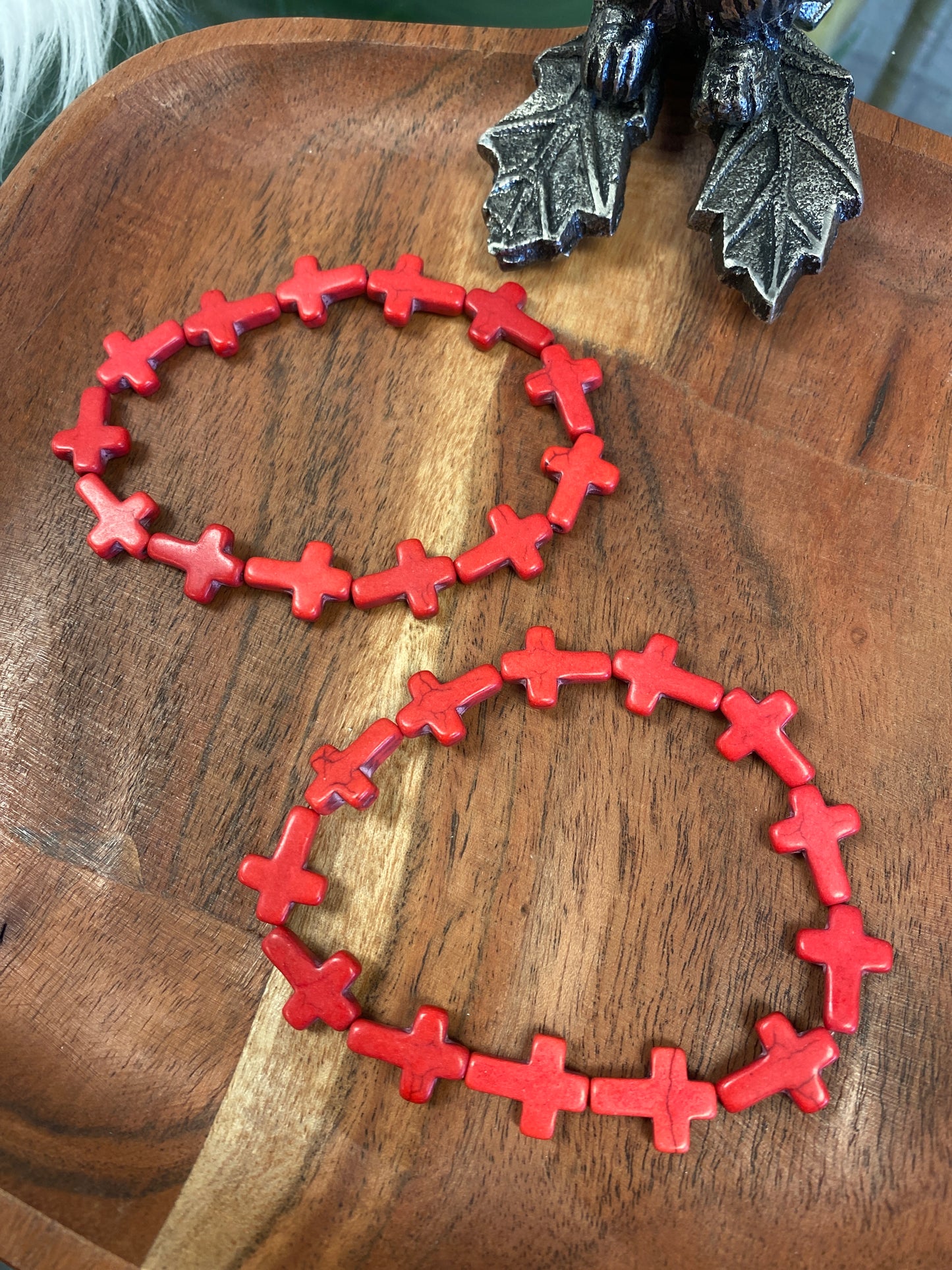 Red Cross Beaded Bracelets