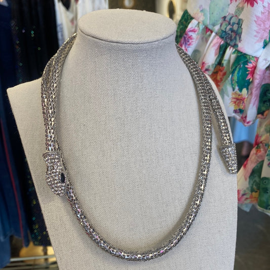 Snake Necklace Silver