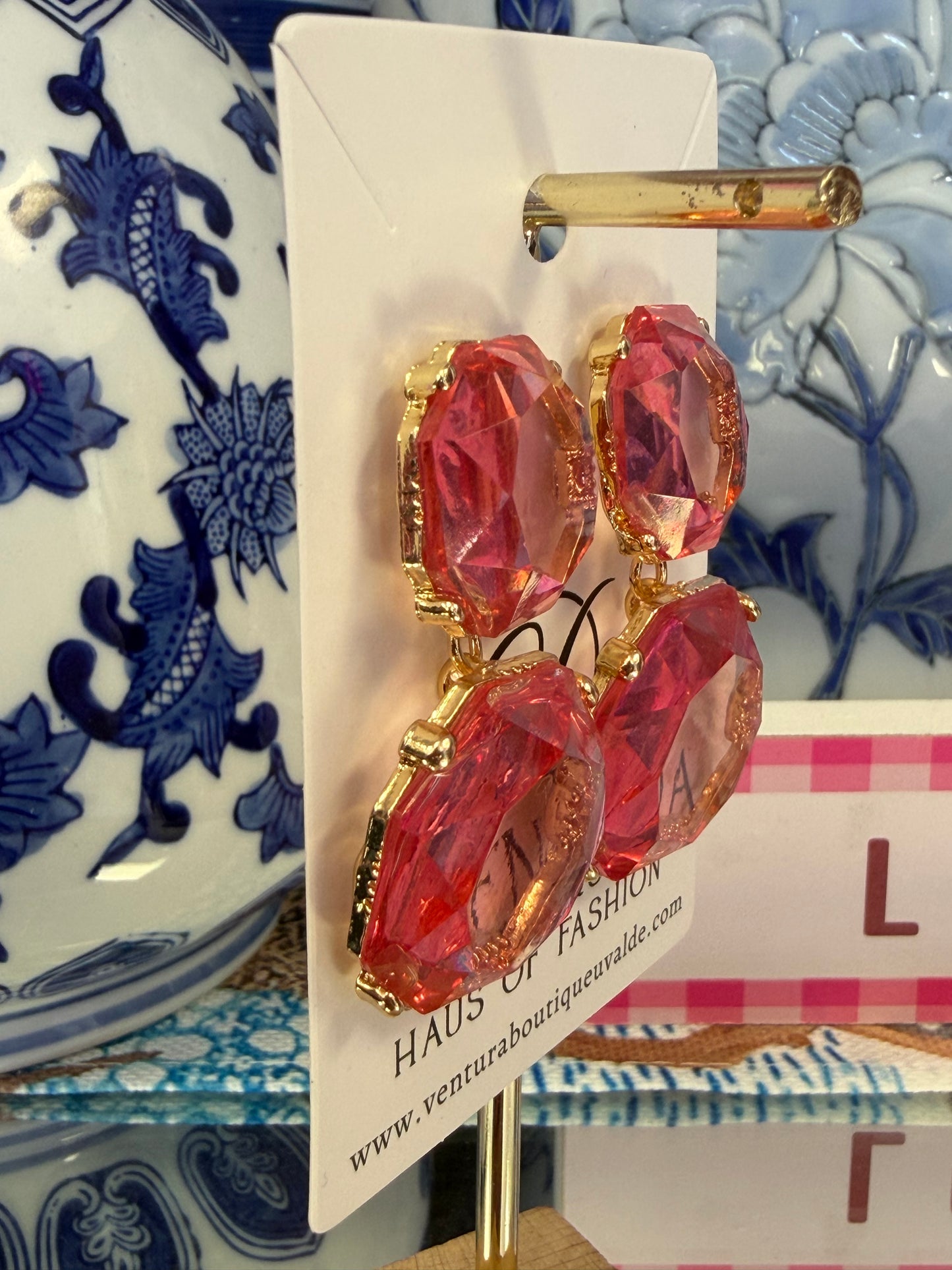 Pink Bubble Stud Earrings