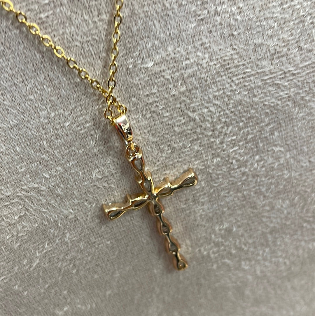 Crystal Cross Necklace