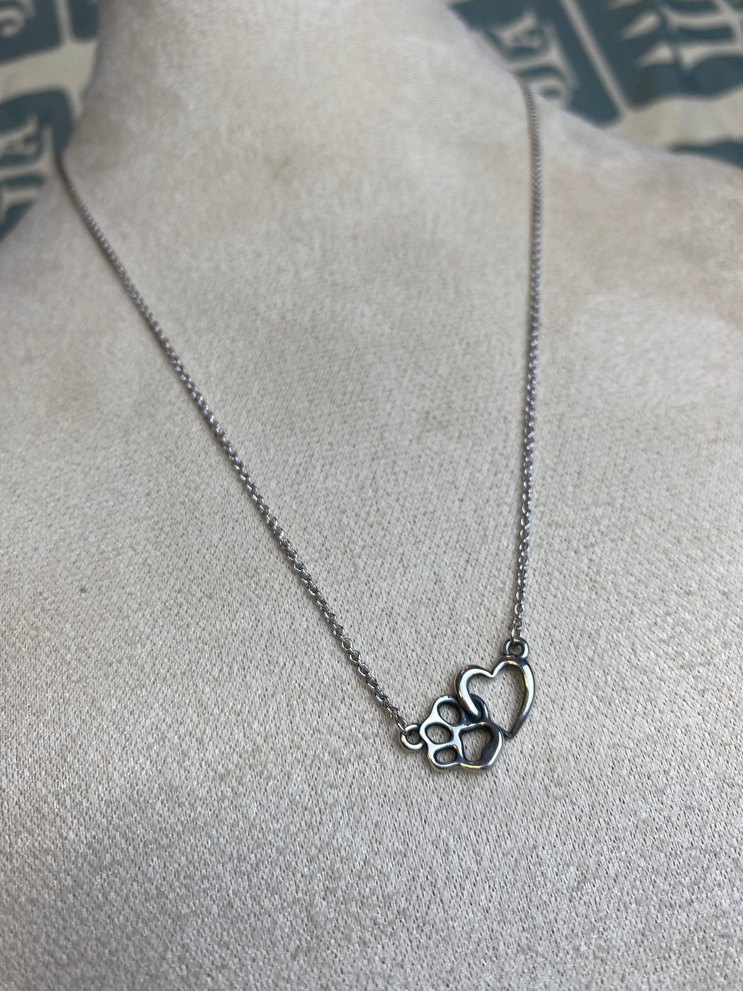 James Avery Furry Friends Heart Necklace