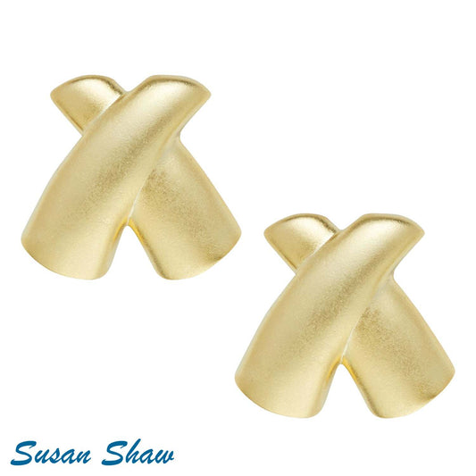 Gold Texas X’s Medium Earrings