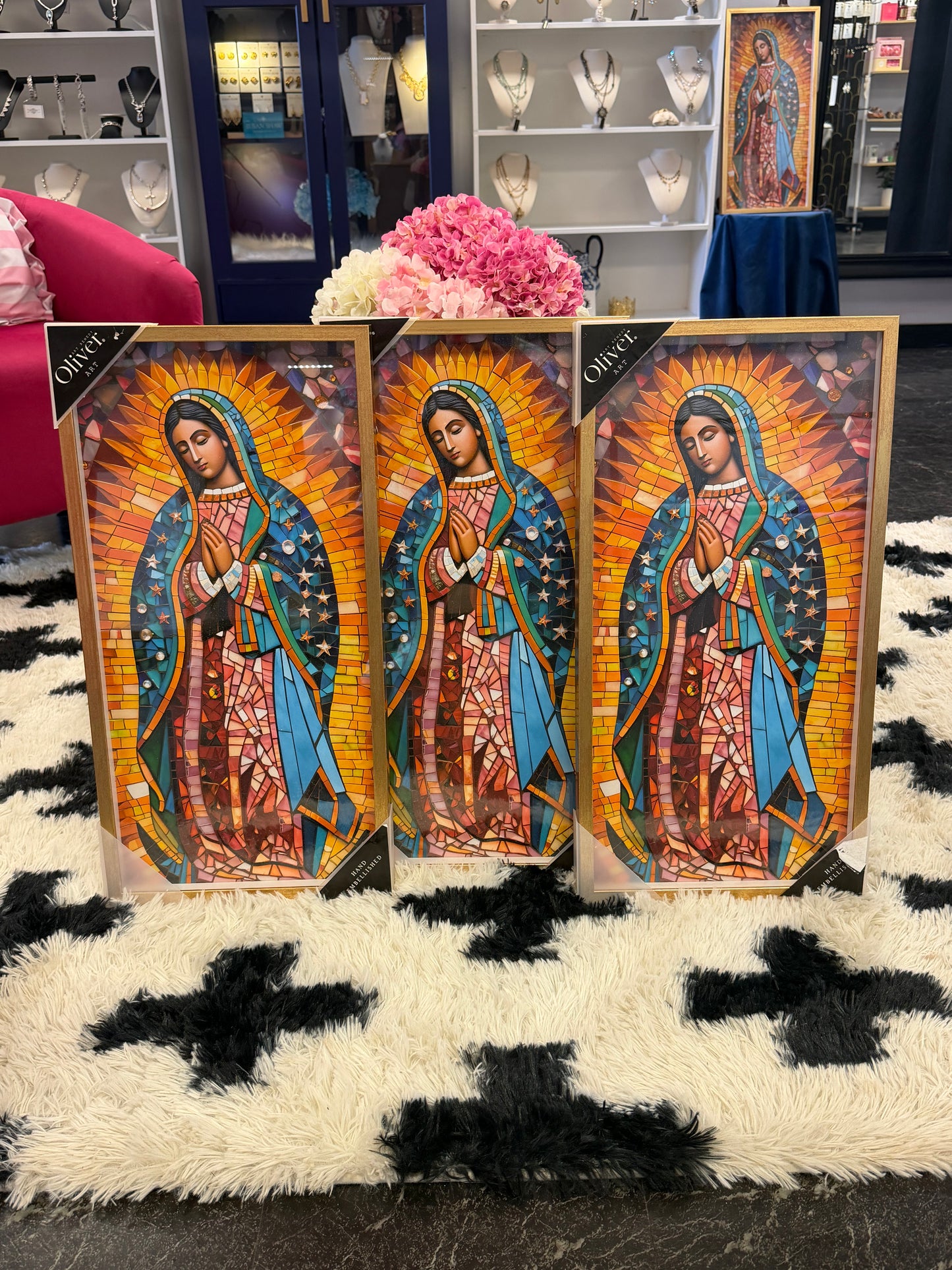 Oliver Art Glitter Virgin Mary Art