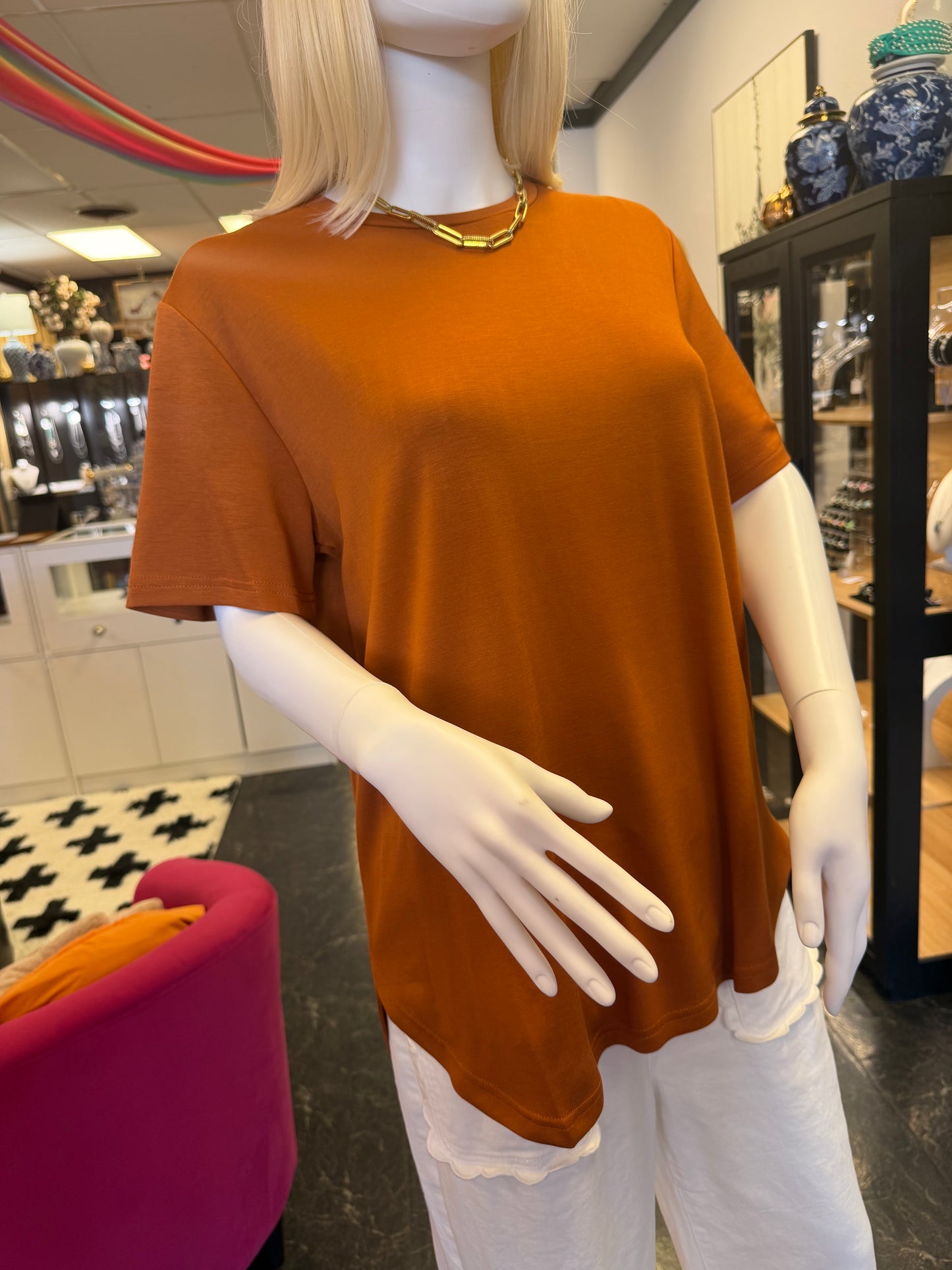 Cloud Basic Free Tee *Saddle