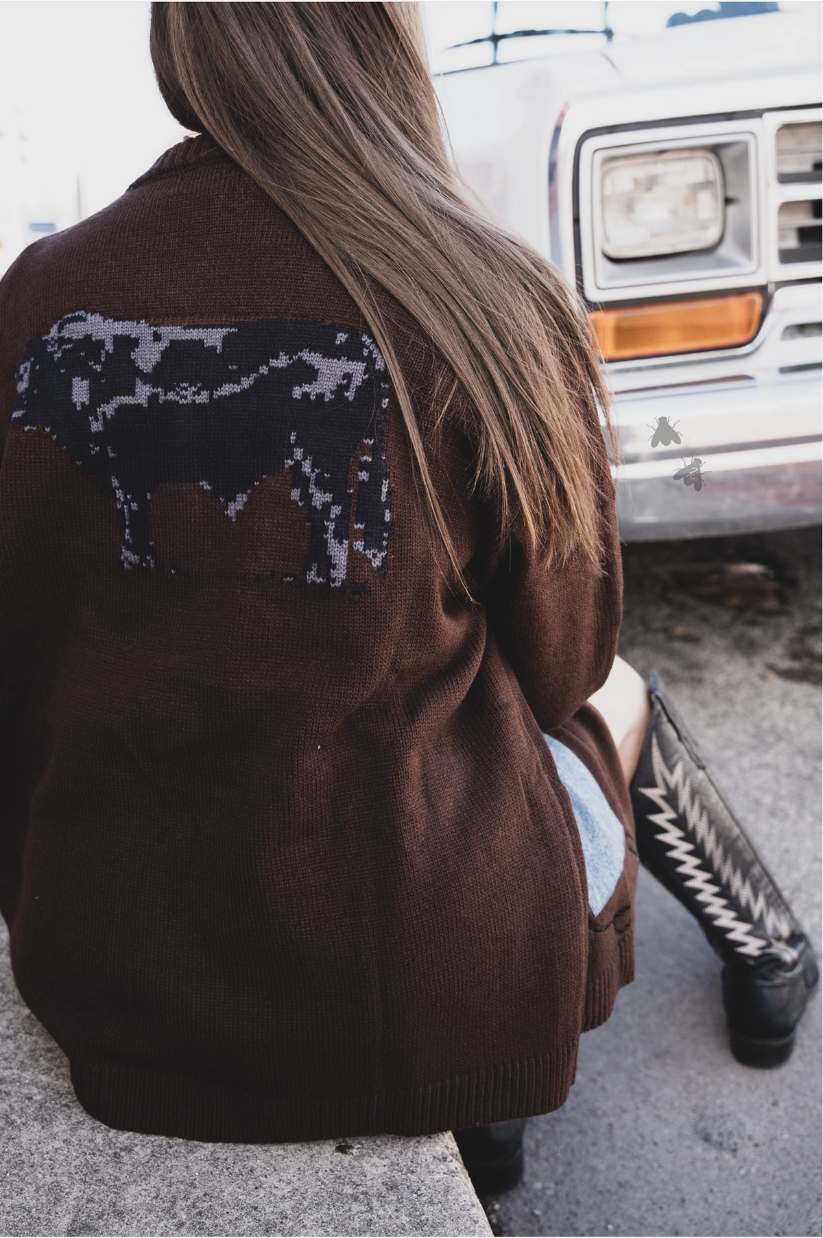 Cattle Babe Cardi *Angus