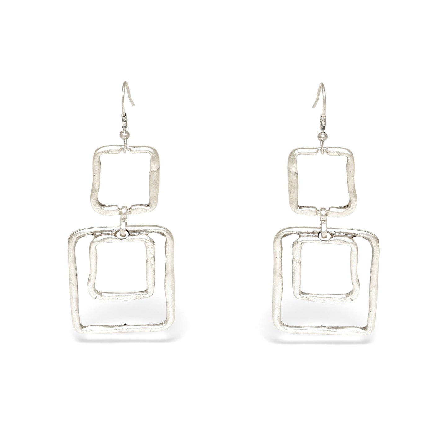 Handmade Pewter Earrings - 24-327