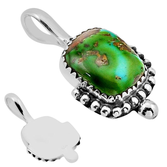 Sonoran turquoise 925 sterling silver pendant