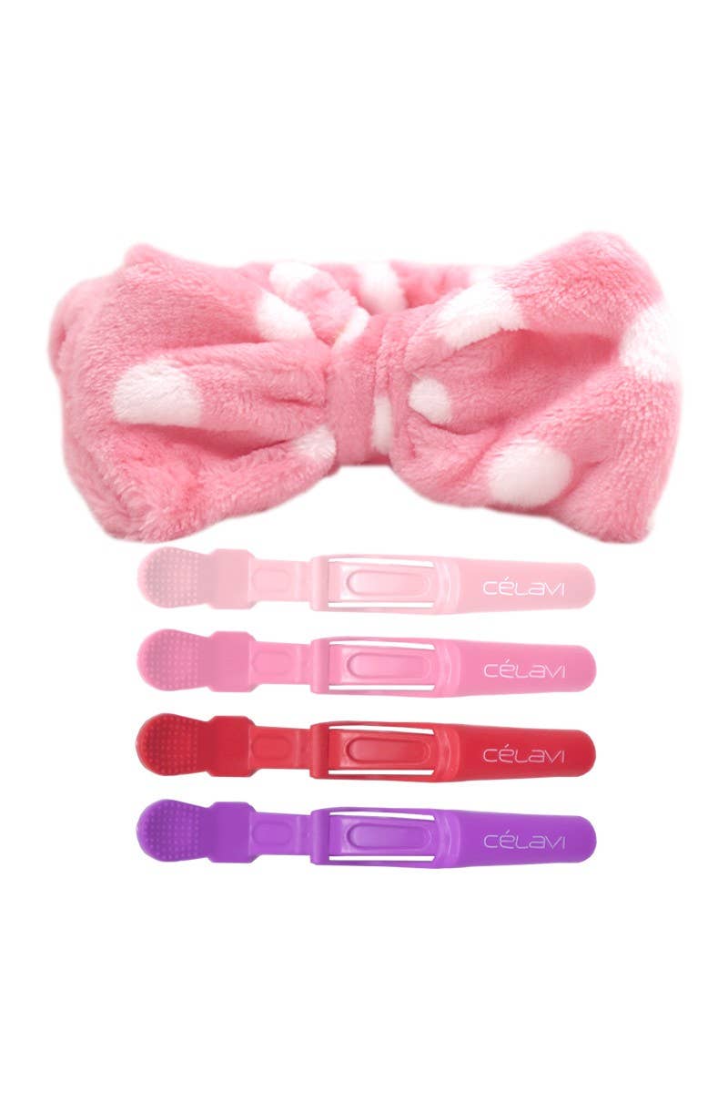 Celavi 40173 Bow Headband & Hair Clip Set - 12
