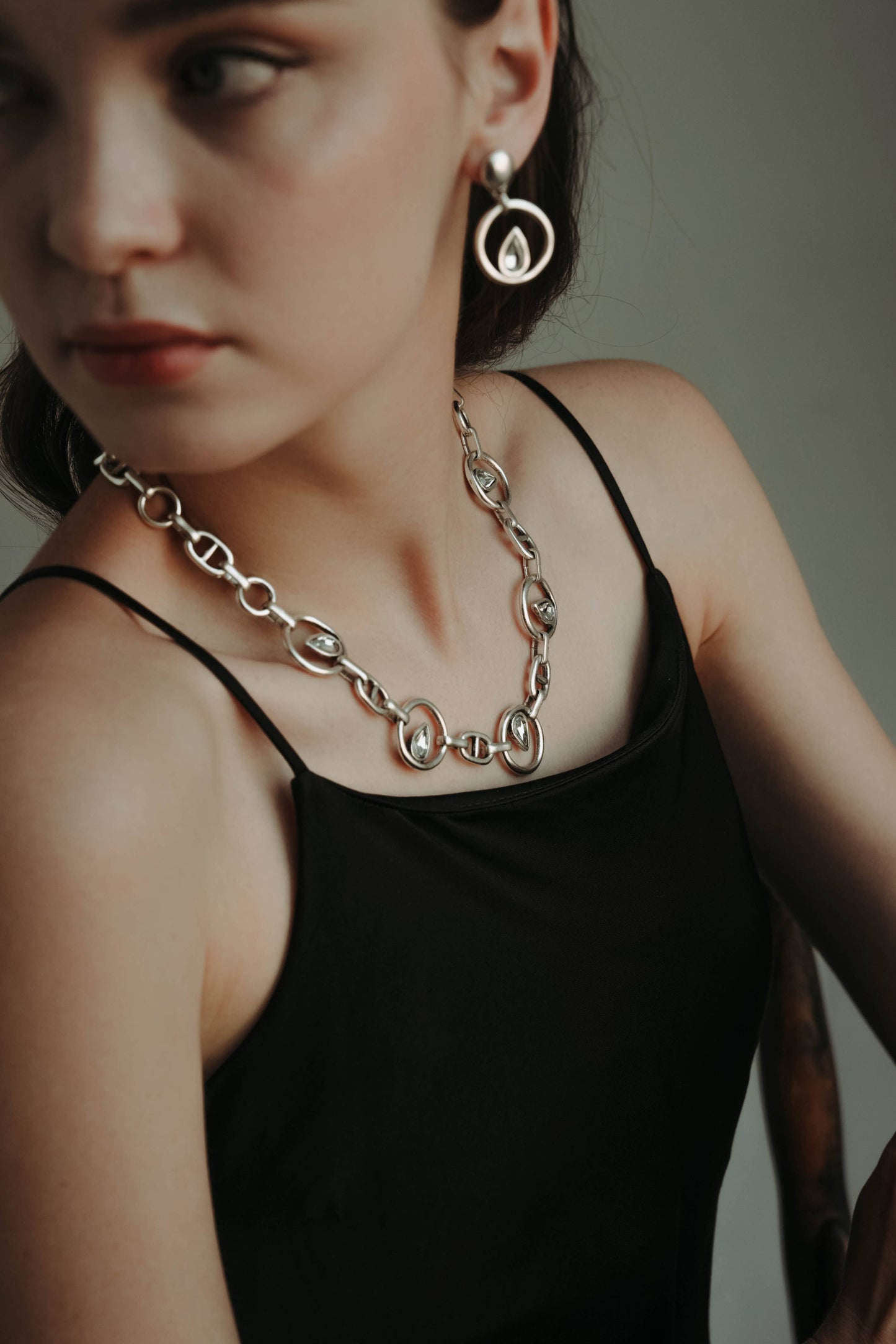 Handmade Pewter Necklace - 3827