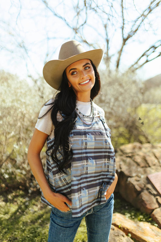 Buckin Bibs *Plaid L/XL