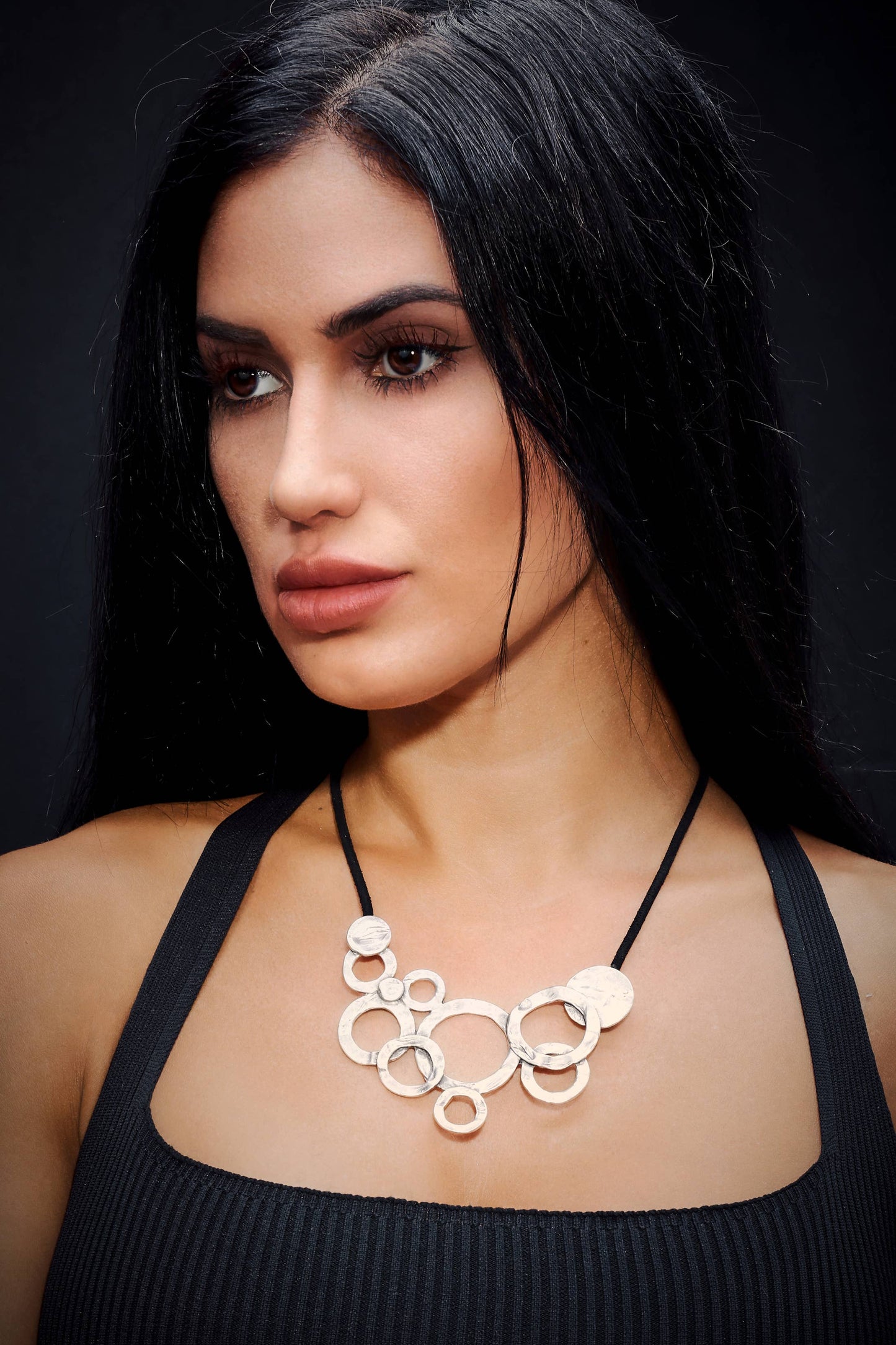 Handmade Pewter Necklace - 014-1014B