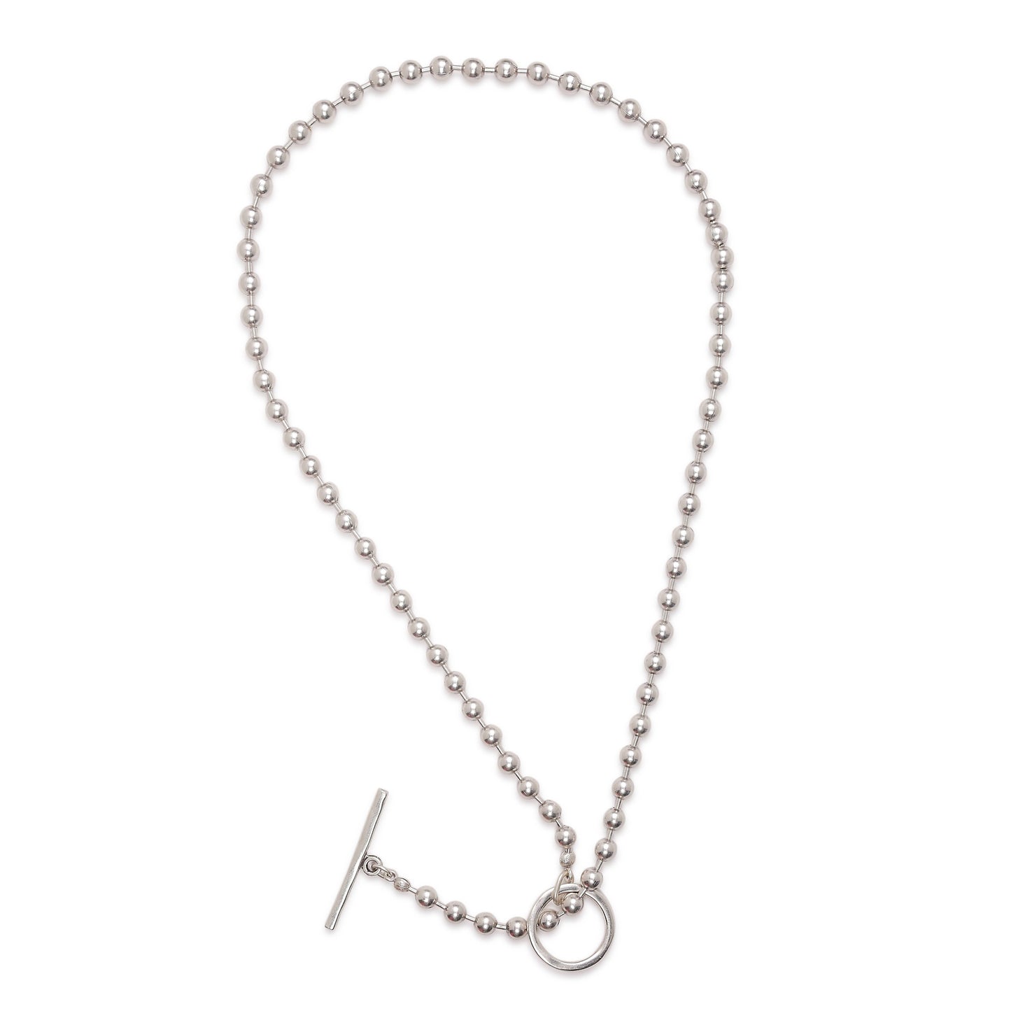 Handmade Ball Brass Necklace - 4014