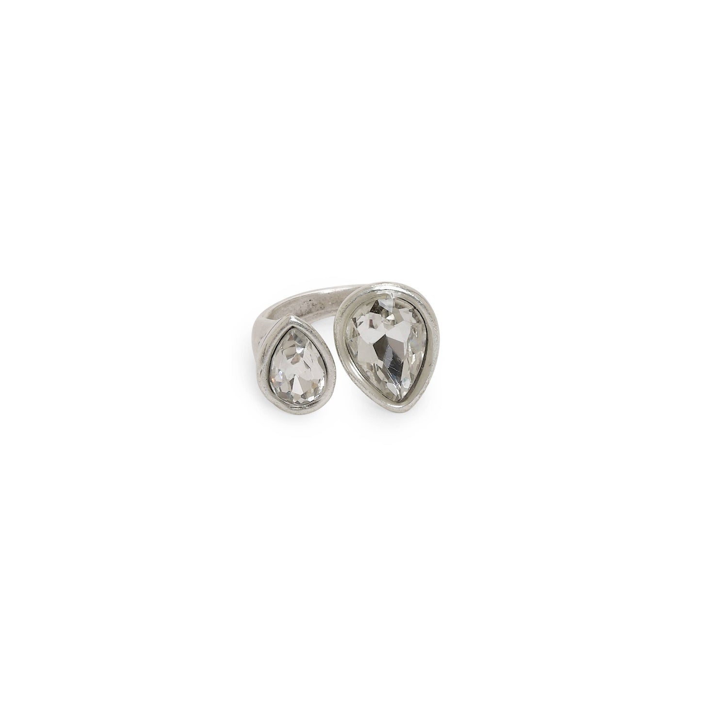 Handmade Crystal Brass Ring - 6813
