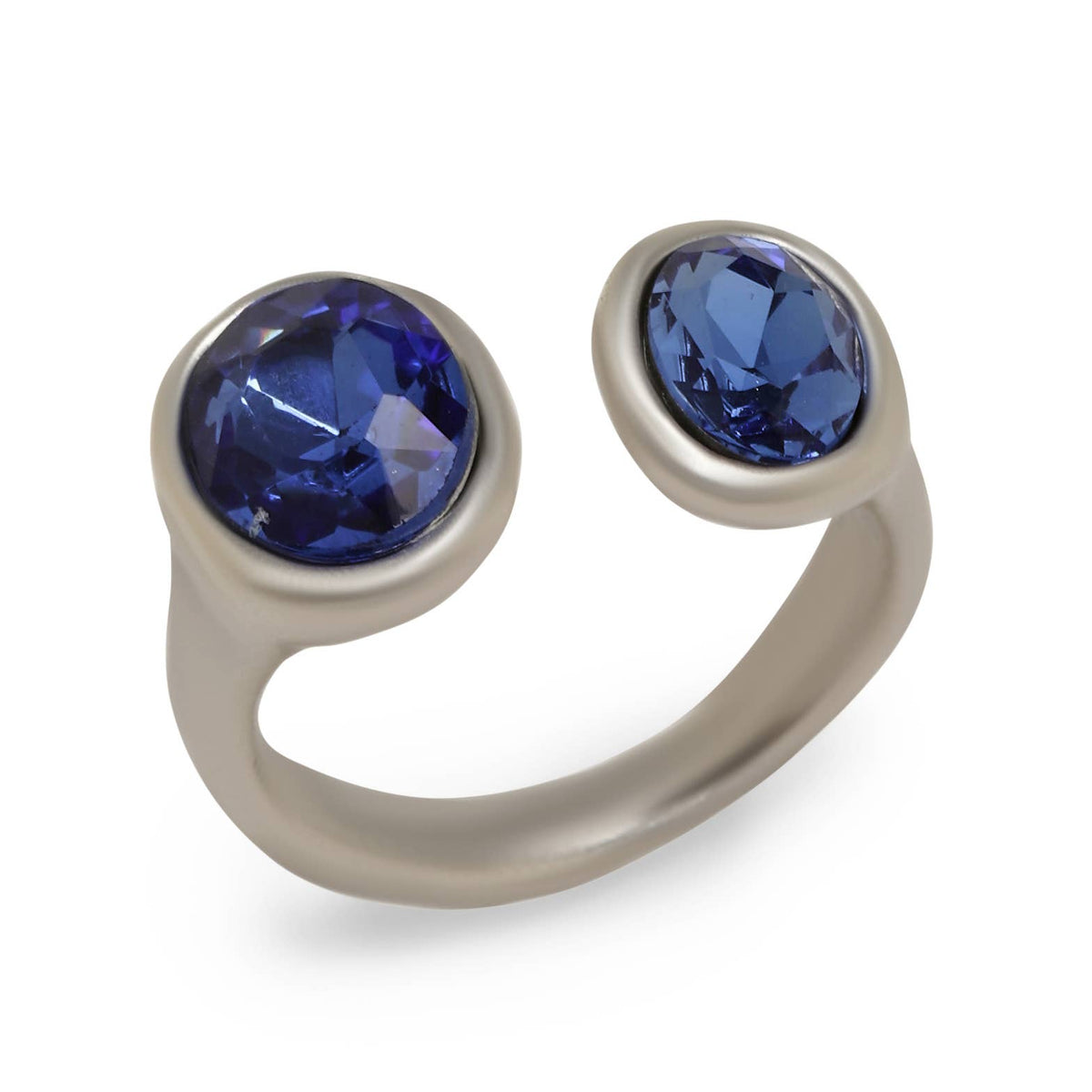 Handmade Brass Ring In Silver Plated - NR6112