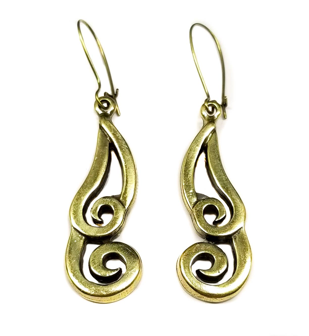 Handmade Pewter Earrings - KU108 BRONZE