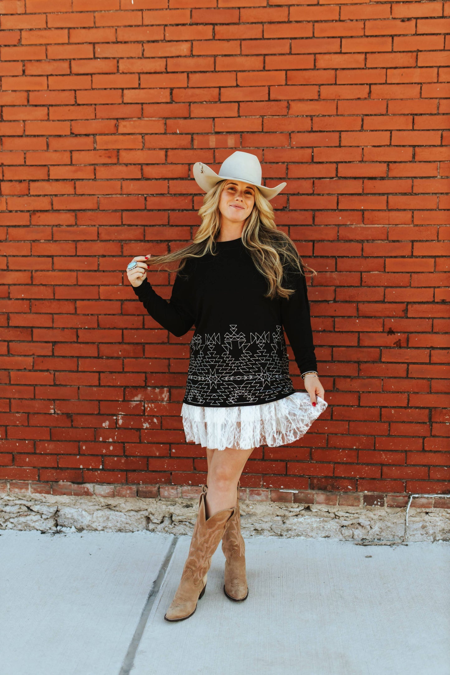 STITCH THAT WESTERN L/S: L/XL