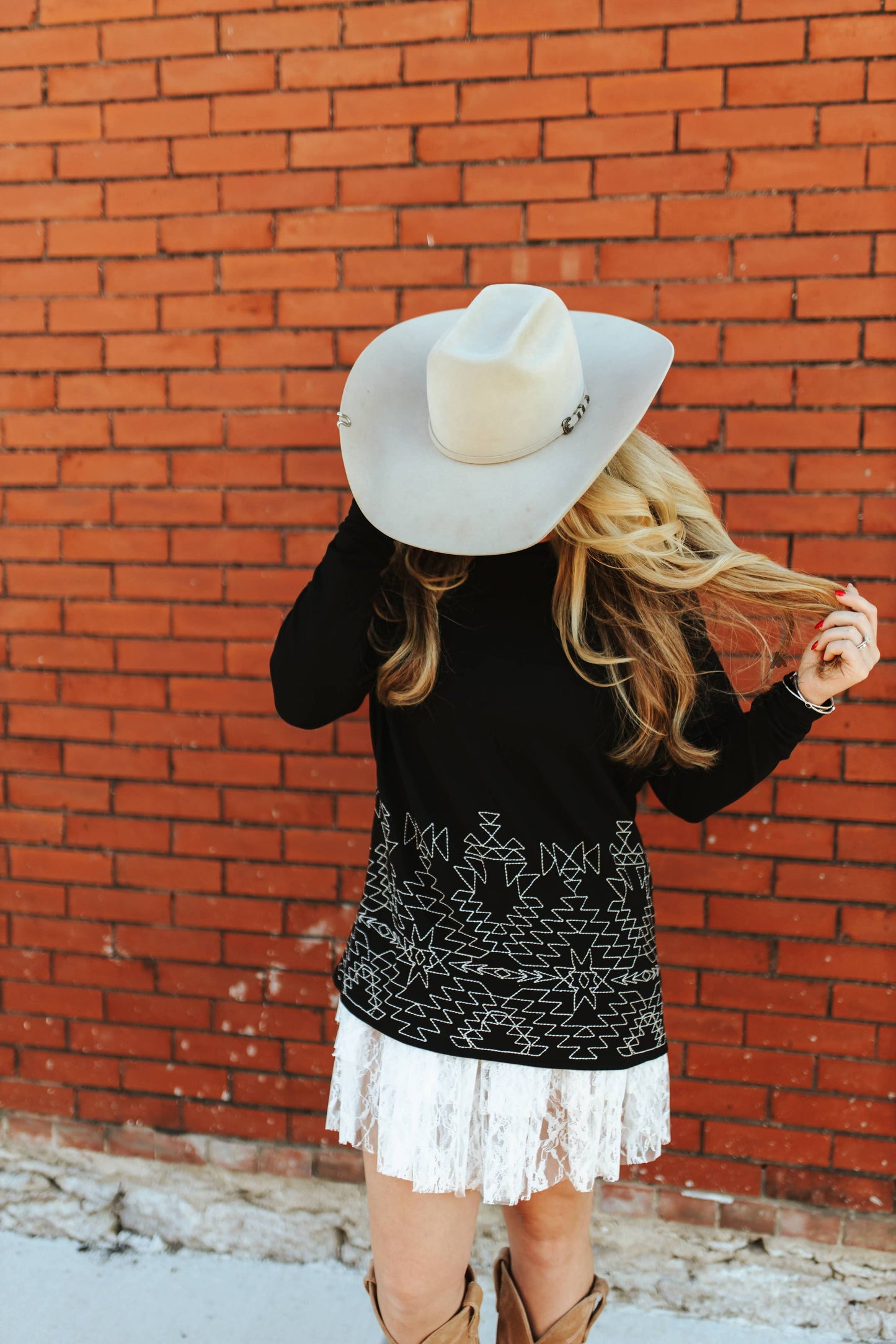 STITCH THAT WESTERN L/S: L/XL