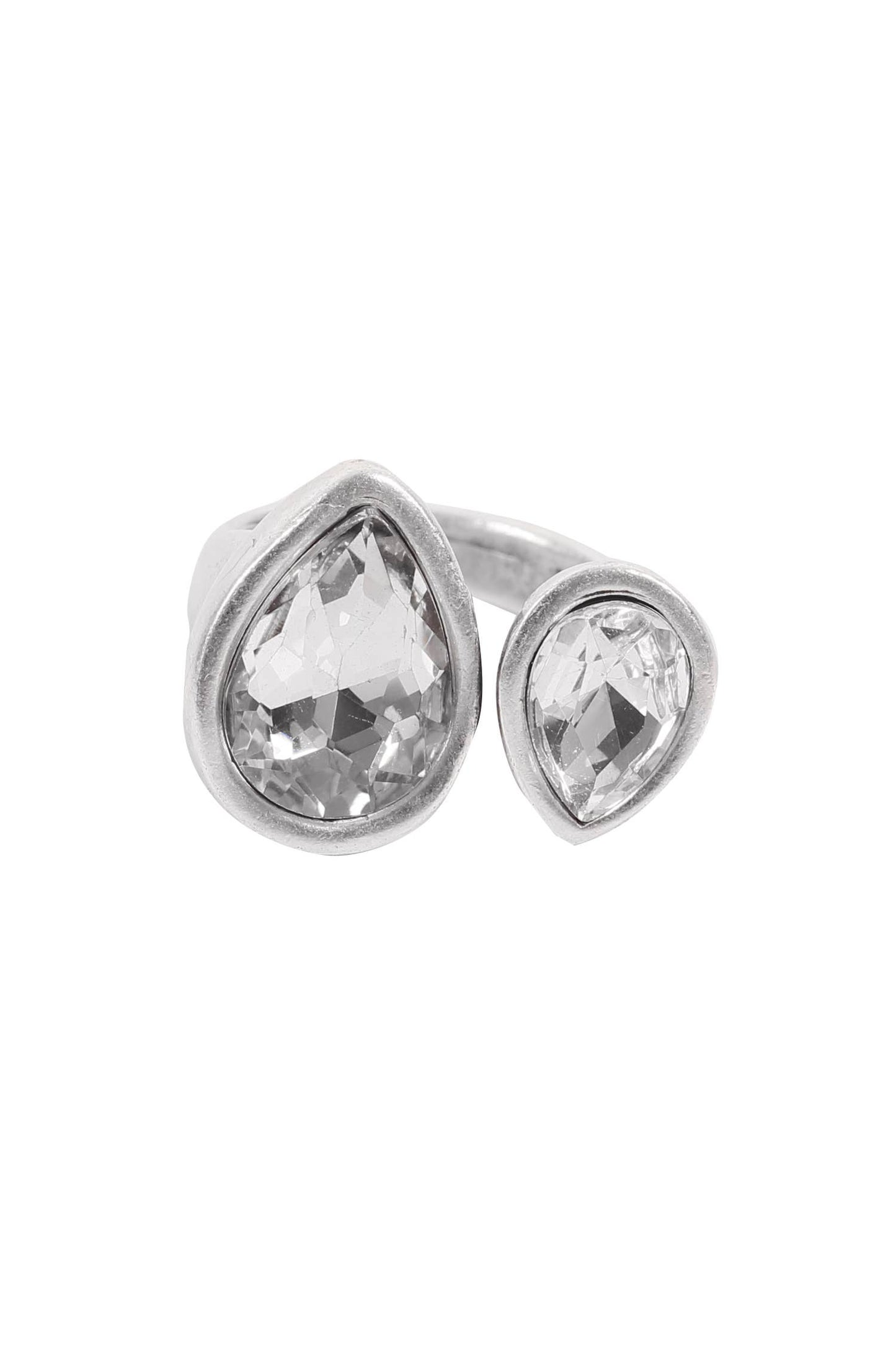 Handmade Crystal Brass Ring - 6813